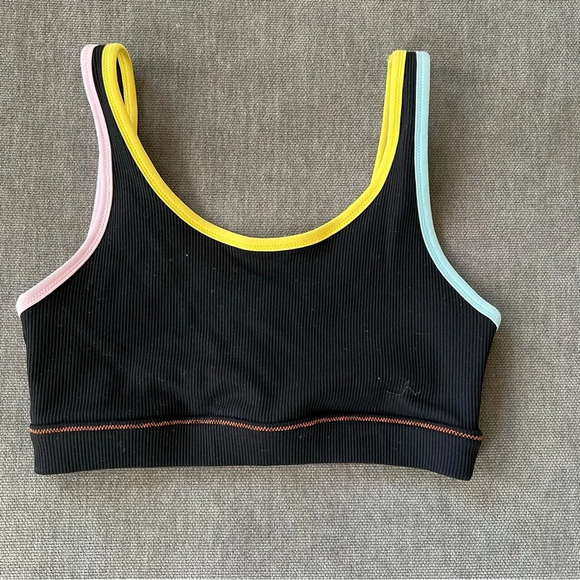 Solid & Striped High Tide Ribbed Sports Bra XS - Picture 1 of 4